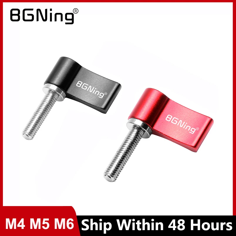 BGNing CNC M4 M5 M6 * 12 مللي متر 17 مللي متر 20 مللي متر قابل للتعديل اليد المسمار ضيق قفل مسامير ل كاميرا DSLR 15 مللي متر السكك الحديدية قضيب اتبع أجزاء التركيز
