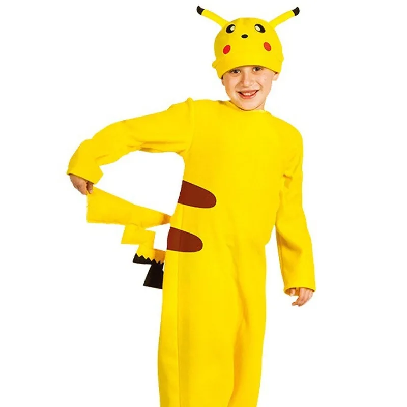 Halloween Pikachu Parent-Child Clothing Anime Cosplay Costume Party Stage Role Play Performance Costume Child Gift