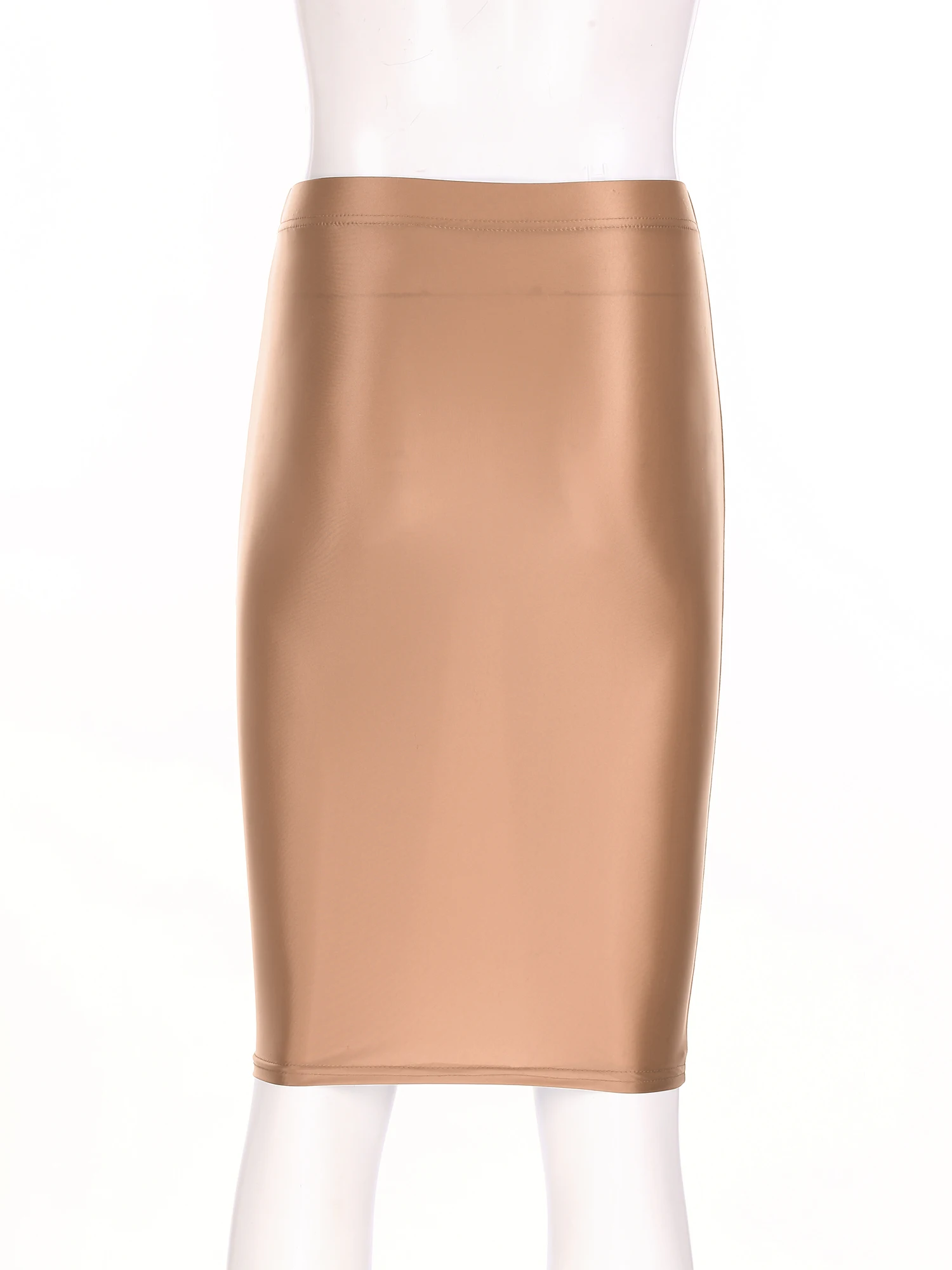 Юбки-карандаши женские для ночного клуба с высокой талией эластичные модные облегающие юбки для рейв-танцевальной вечеринки повседневная мини-юбка глянцевая