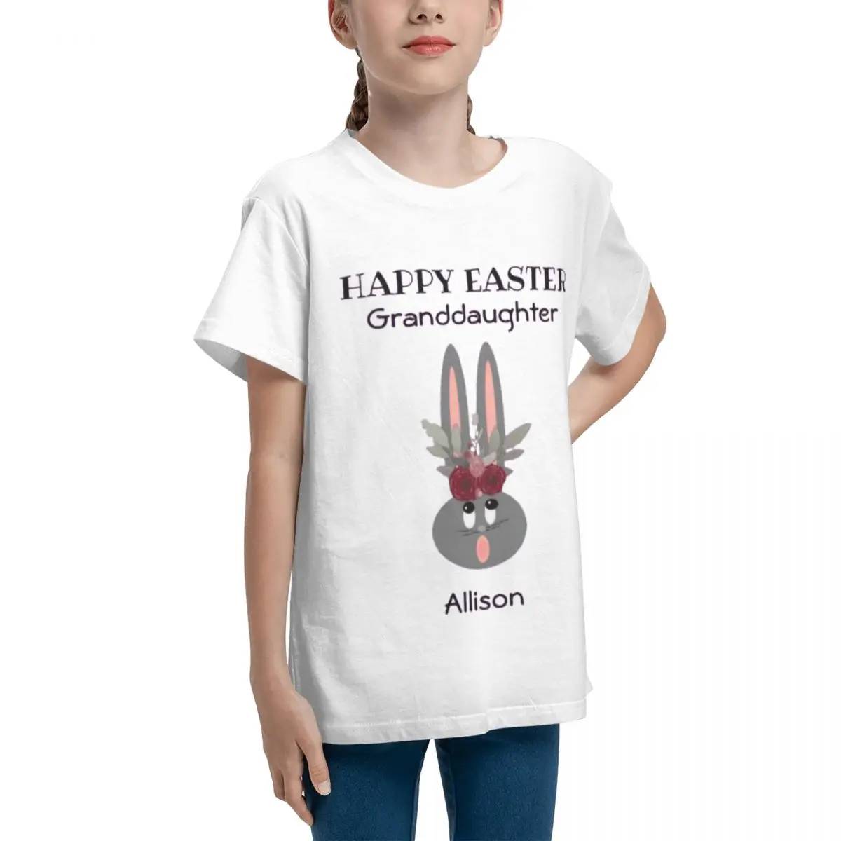 Best Easter Bunny Purple Gift Ideas (18) High quality Leisure Teenagers Basic Short Sleeve T-Shirt Harajuku T-shirts Vintag