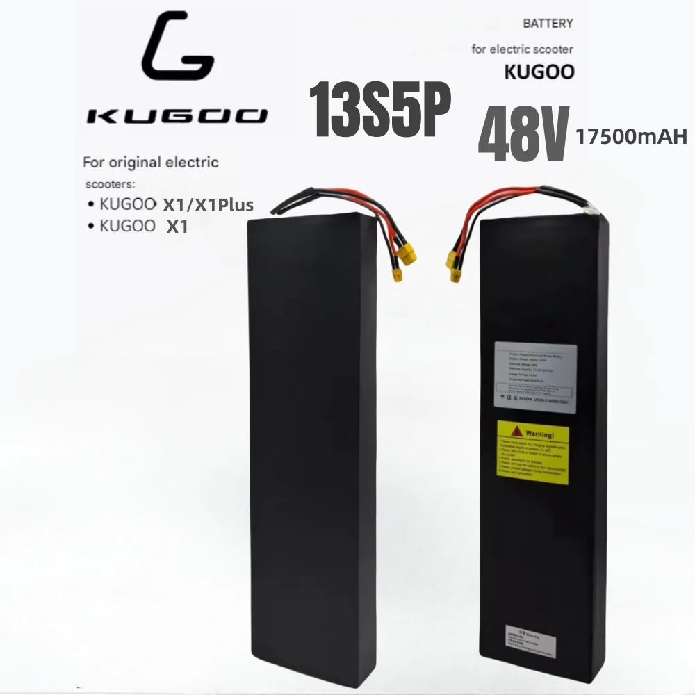 48V 13s5p 17.5Ah battery for Kugoo X1/X1Plus scooter lithium battery pack with BMS