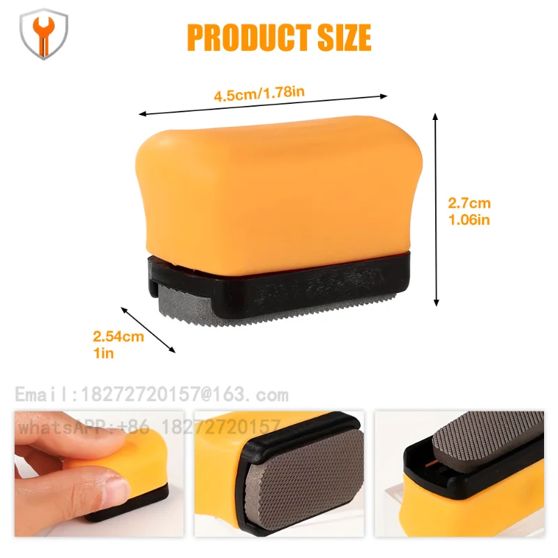 Orange mini double-sided file special-shaped small file block fine grinding rough grinding trimming edge manual polishing