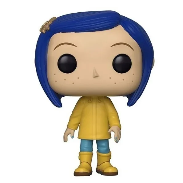 Funko Pop Animetion Coraline Coraline w płaszczu przeciwdeszczowym 423 # figurka winylowa zabawki modele na nowy rok urodzinowy prezent dekoracja