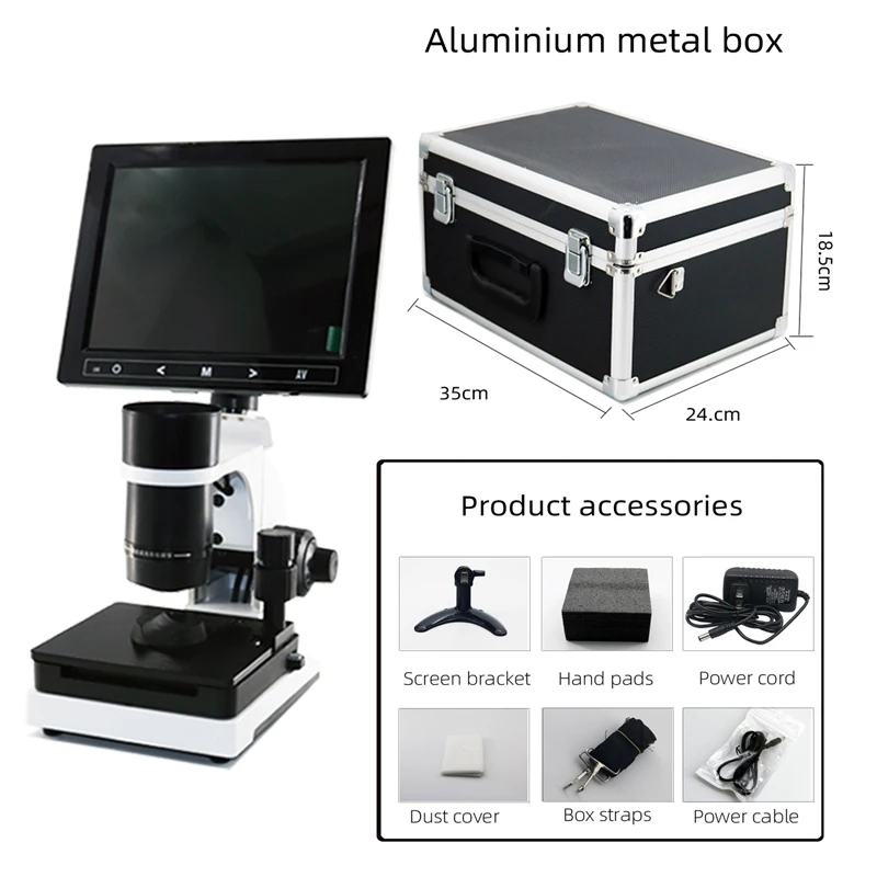 Portable nail wall capillary microcirculation detector, blood vessel microcirculation analyzer 7/8/9/10.1 LCD display