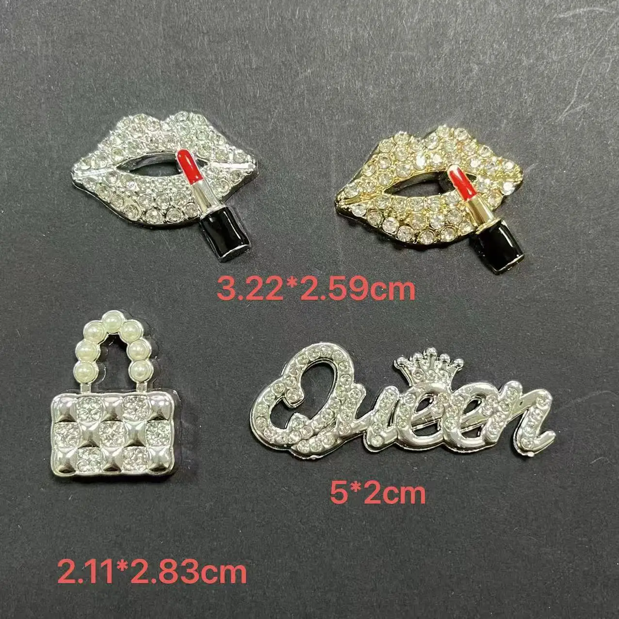 10PCS Resin Luxury Designer Bag Valentine's Day Lip Lipstick Junk Phone Case Ipadcase Decoration Charm Kawaii Diy Crafts