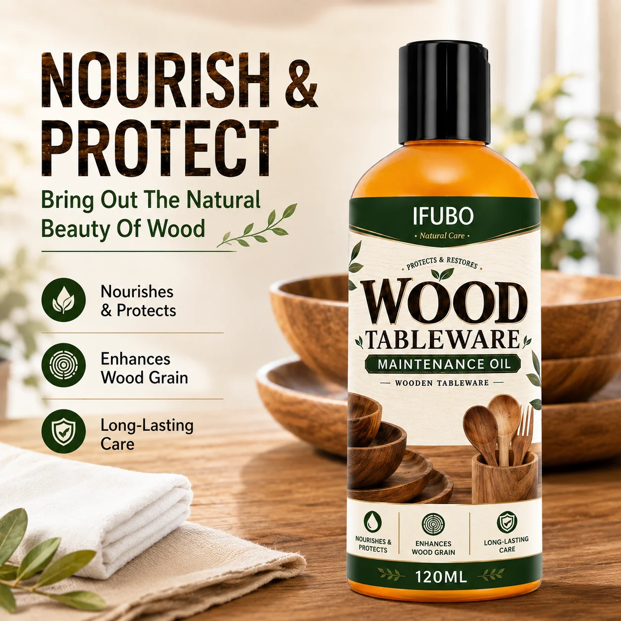 Huile de cire pour bois IFUBO  - Woodworking Oil Finish avis et prix