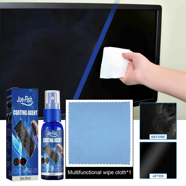 Środek do czyszczenia ekranu Środek do czyszczenia monitora iPada Przeciw odciskom palców Nano Powłoka Polska Folia ochronna Zapobiegaj zarysowaniom Spray do szkła telefonu