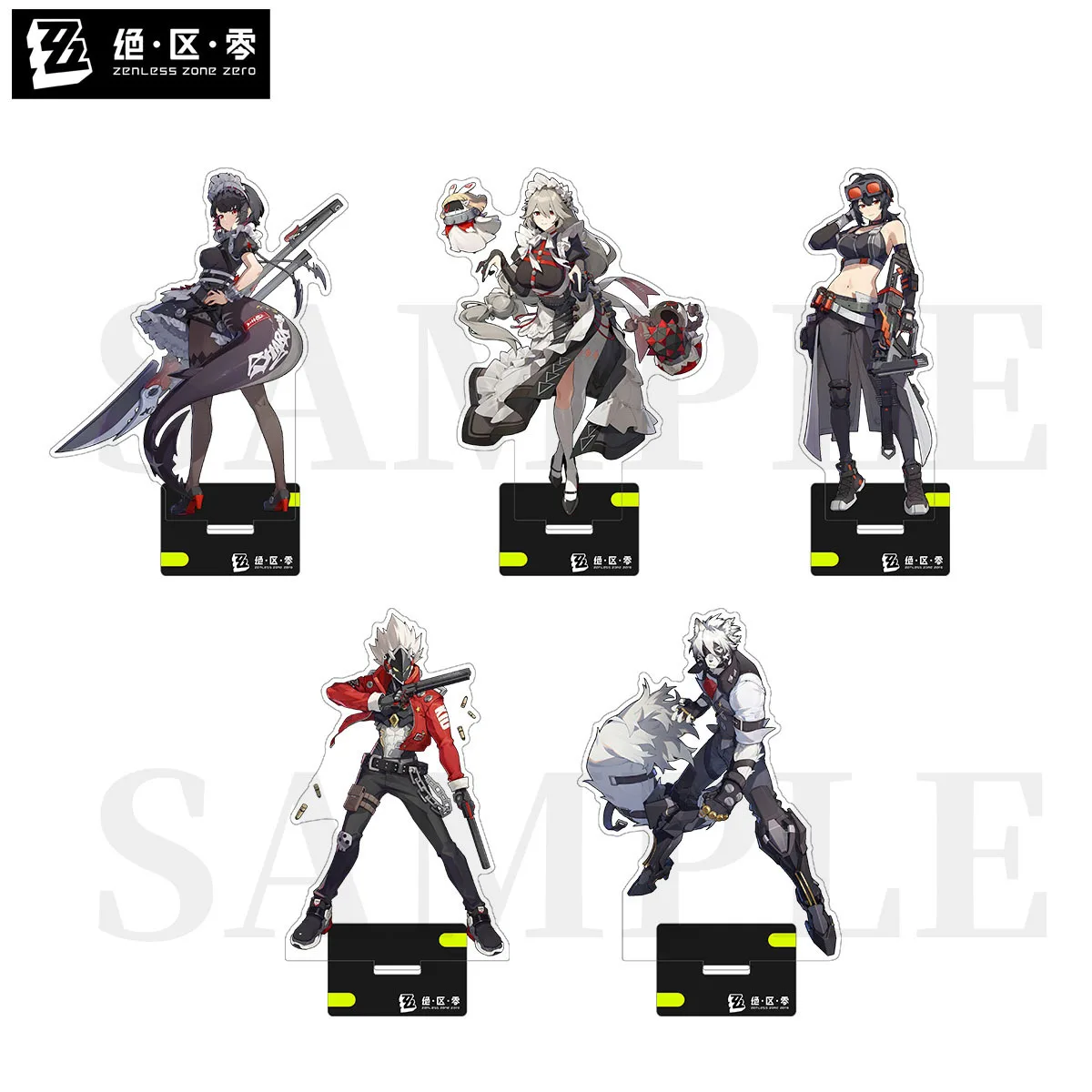 New Game Zenless Zone Zero Keychains Cosplay Desk Decor Toy Acrylic Figure Billy Ellen Alexandrina Von Lycaon Collection Gift