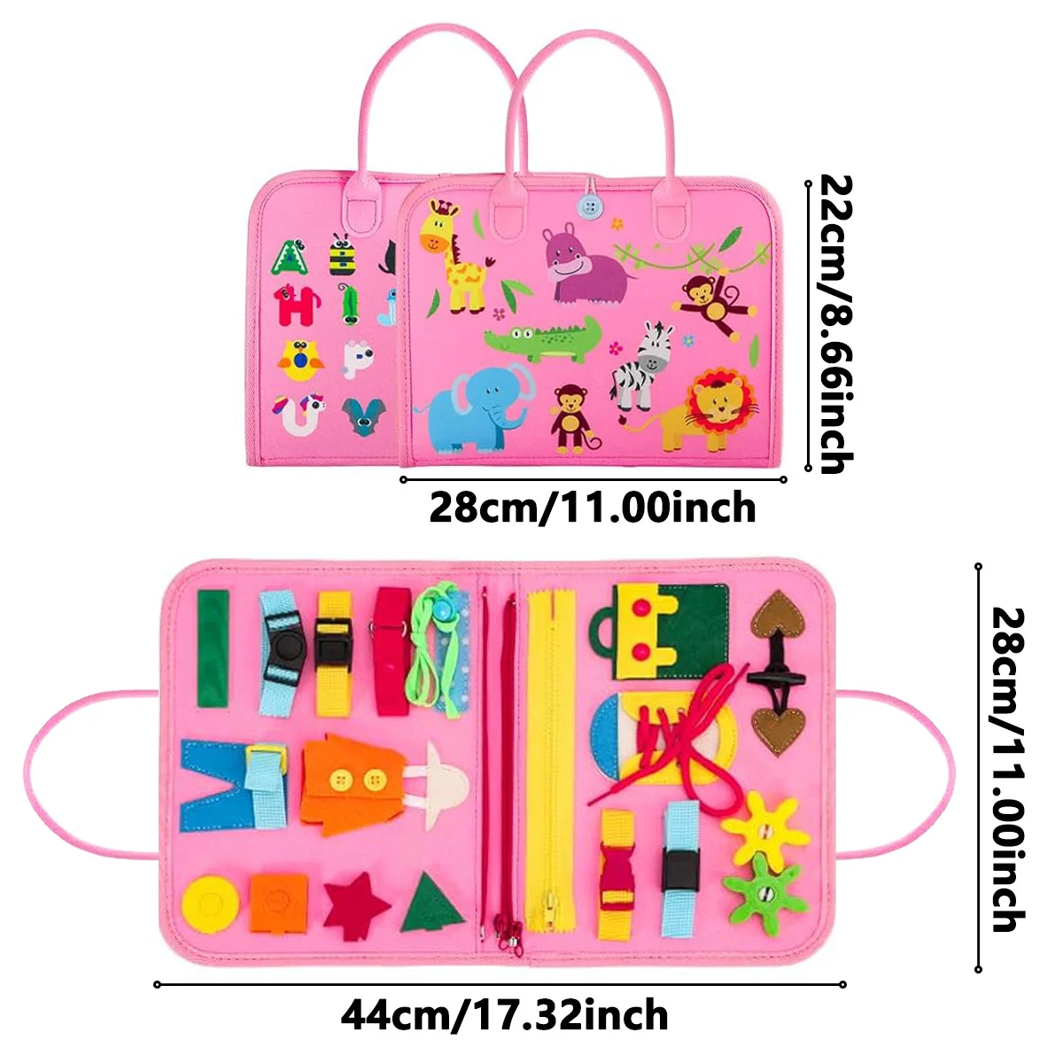 Druk bord, verjaardagscadeau voor jongens meisjes, druk boek voor vliegtuigreizen, educatief speelgoed voor het leren van fijne motoriek