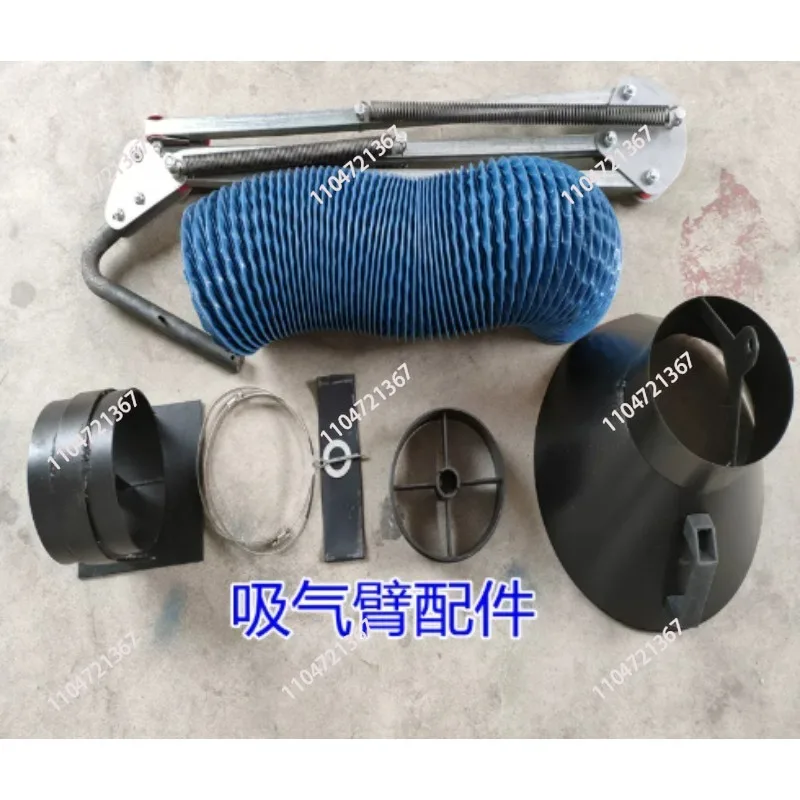 High Temp Flame Retardant Telescopic Suction Arm, Folding Smoke Exhaust Vacuum Mechanical Arm