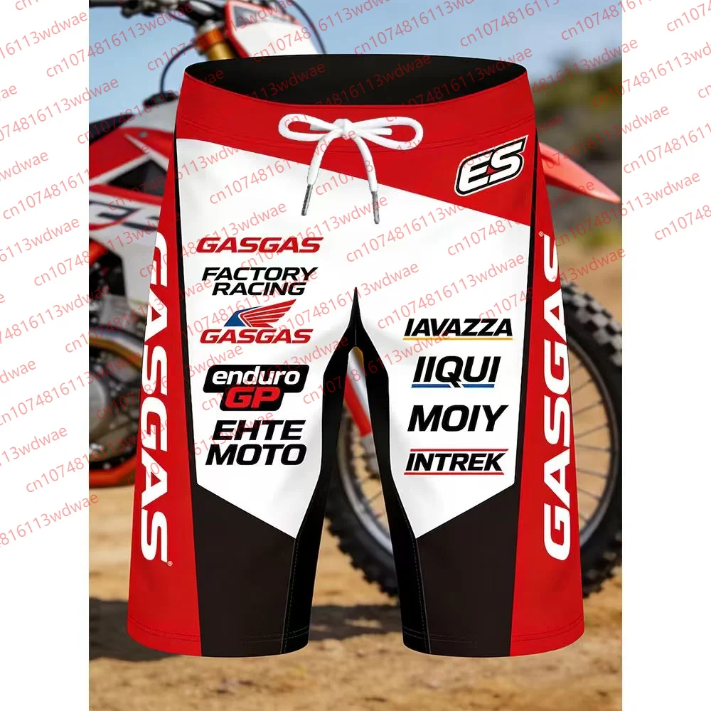 

GASGAS Factory Racing Enduro GP MX Shorts ES Sponsored Quick Dry Breathable Drawstring Off-Road Shorts for Enduro Racers