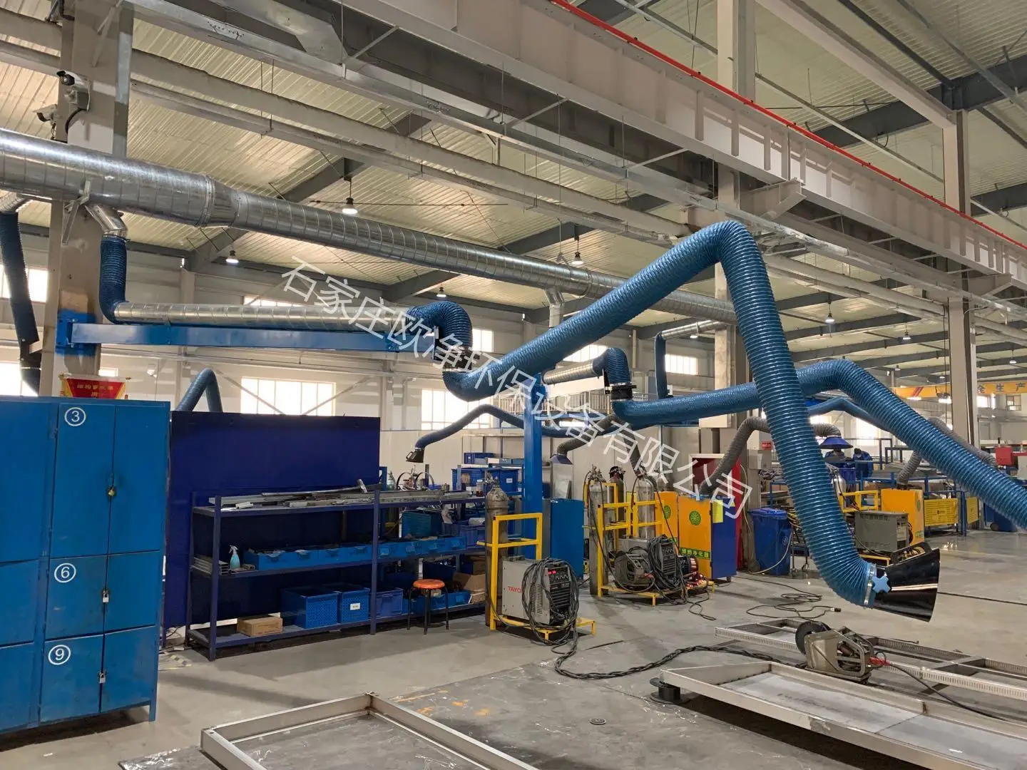 Braccio di aspirazione flessibile per sistema di estrazione di fumi Braccio di scarico per collettore di polveri per saldatura