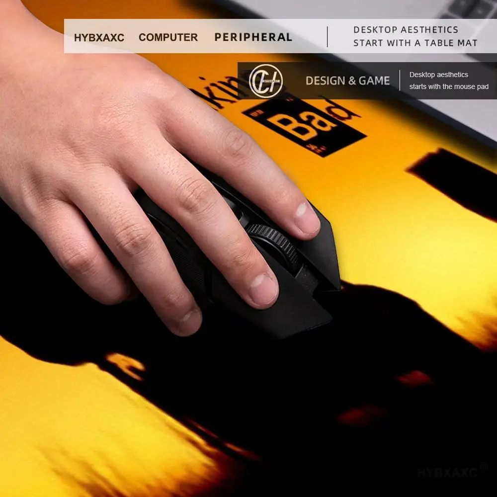 HYBXAXC Table Pads Big Keyboard Gaming Heisenberg Breaking Bad Mouse Pad Gamer Office Pc Xxs Desk Mat Cheap Deskmat Mousepad view 3