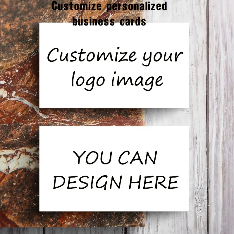 Customized Personalized Business Cards (100pcs) - Add Your Logo/Photo/Name | Professional Business Name Cards