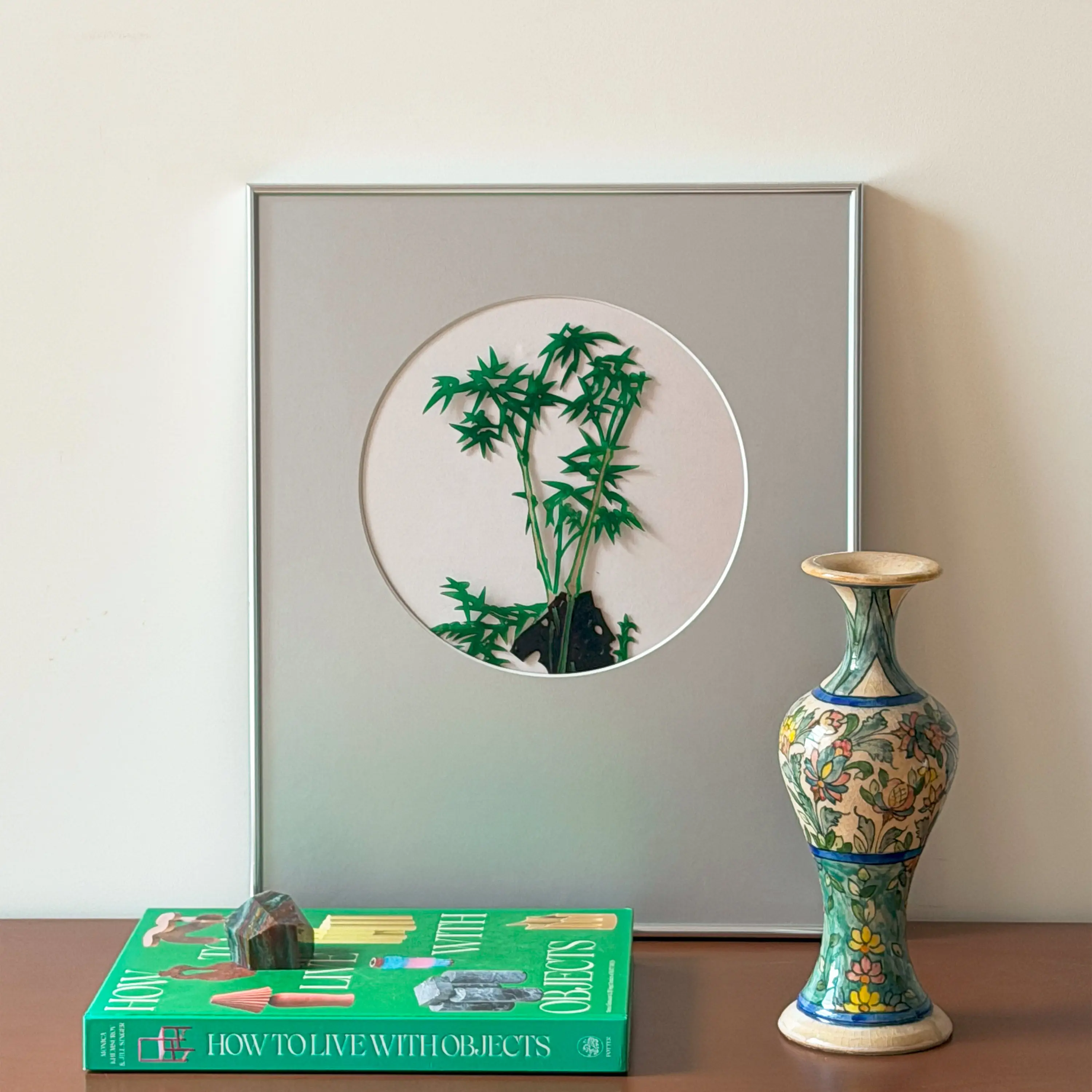 Oriental Style Bamboo Decorative Painting Living Room Background Ornaments Aesthetic Home Wall Stickers Unique Calligraphy Gift