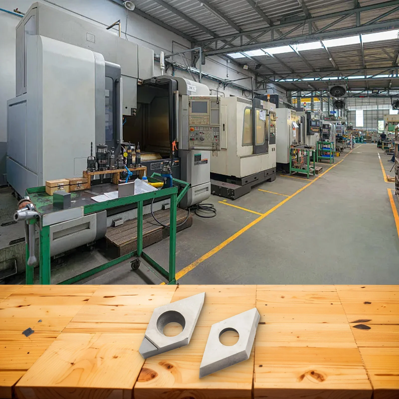 For Non ferrous Metals CNC Tool PCD Insert Standard Wear Resistant Cutting Inserts Good Anti clogging Performance
