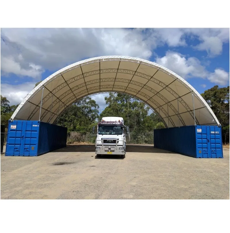 C4040S Outdoor Waterproof Roof Steel Structure Temporary Storage Building Dome Container Shelter