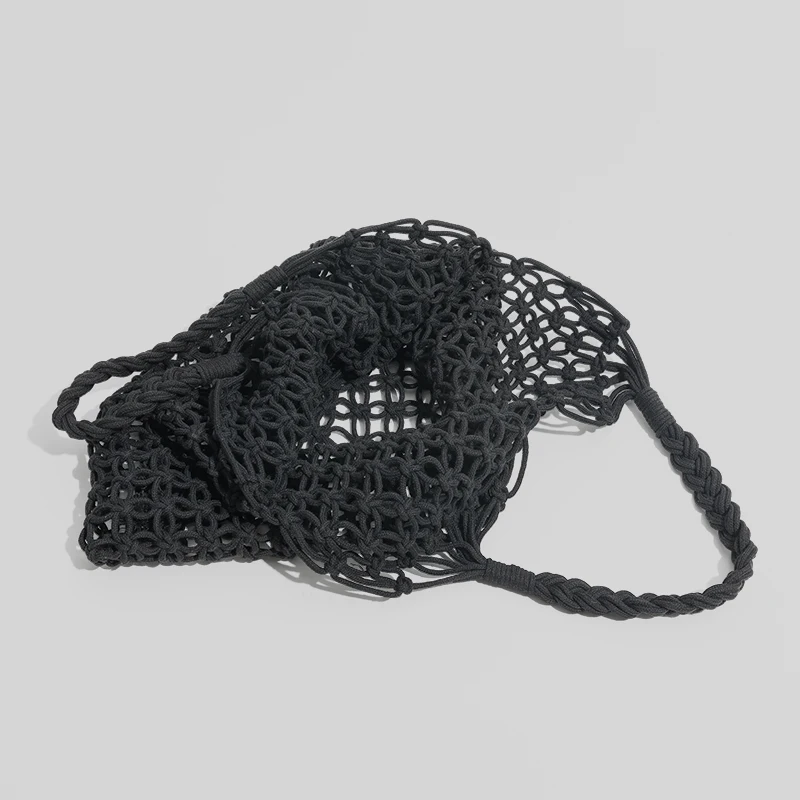 MABULA-Sac à main hobo en paille tissé fait à la main, sac à main de voyage élégant, filet de pêche, plage, shopping d'été, sacs d'épicerie, 2022