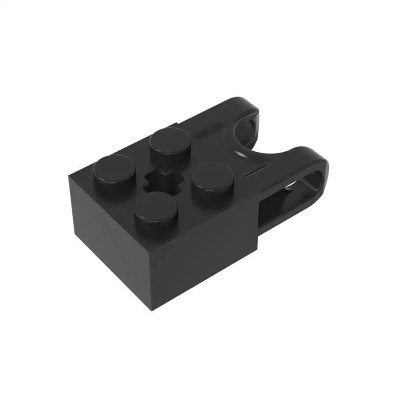 Gobricks 1 peça 92013 tijolos especiais técnicos 2x2 com receptáculo de bola peças largas e furo do eixo bloco de construção técnico criativo