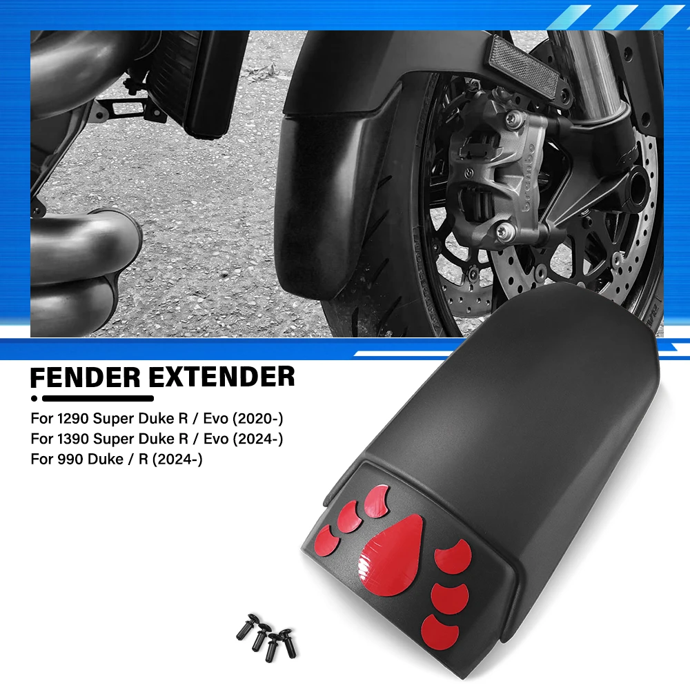 ABS Motorrad-Vorderradkotflügelverlängerung für 990 DUKE R 1290/1390 SUPER DUKE R/EVO Schutzblechverlängerung Spritzschutz Moto Zubehör