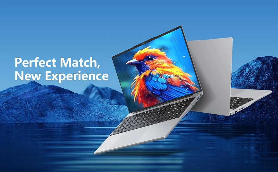 Xiaman 15.6" Laptop Computer Intel Core i3 Notebook PC Fingerprint Unlock Windows 11 Pro 16GB RAM 512GB 1TB SSD HD 1080P Laptops