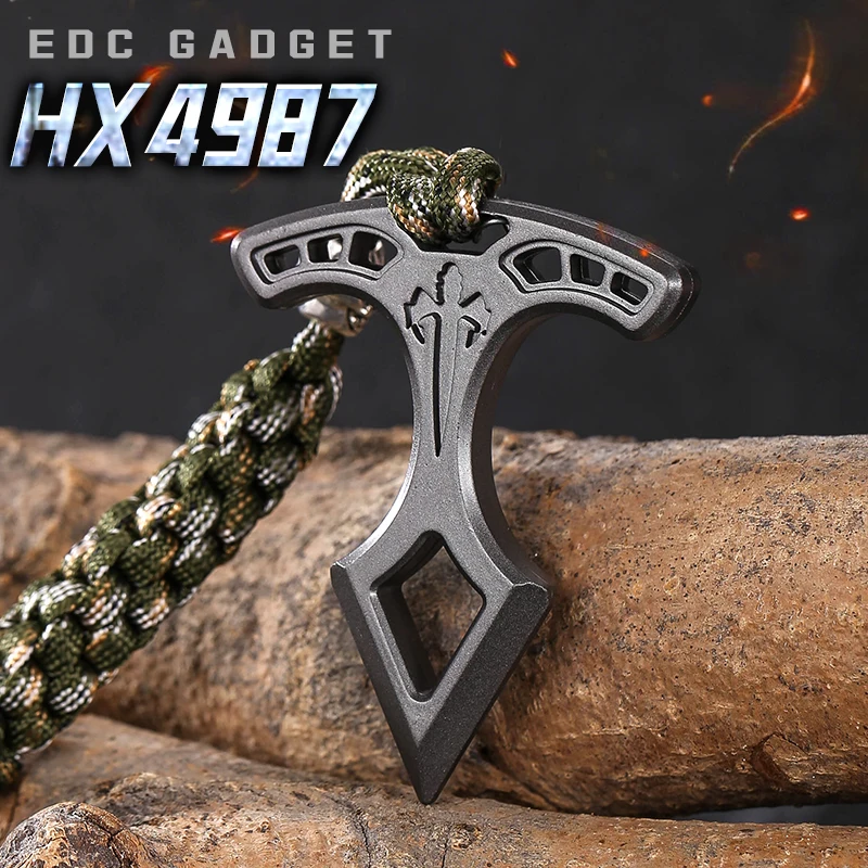 Alloy Window Breaker Portable Car Glass Breaker Outdoor Camping Vehicle Lifesaving Tool Emergency ToolsSmall Pendant EDC