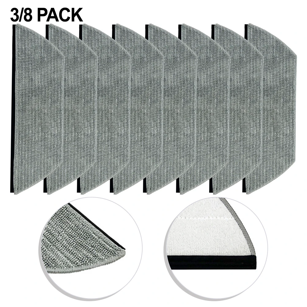 8/3 Pack Vacuum Cleaner Replacement Microfiber Mop Pads For Shark AV2800ZE Robot Vacuum Washable High-Quality Replacement