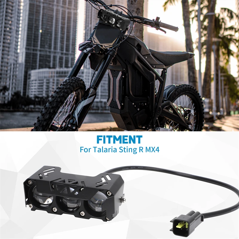 

For Talaria Sting R MX4 Dirt Bike Plug N Play Light Bar LED Headlight Head Light Switch Upgraded Kit Off-Road Bike Waterproof