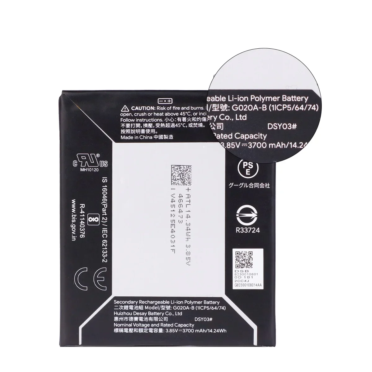 100% Orginal G020A-B 3700mAh Replacement Battery For HTC Google Pixel 3A XL Mobile Phone Batteries