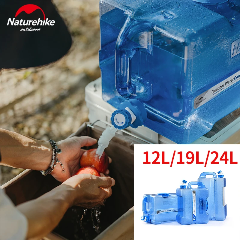 

Naturehike Water Tank With Faucet 12L/19L/24L Outdoor Storage Container Water Bucket Car Camping Picnic Large Capacity PC 58