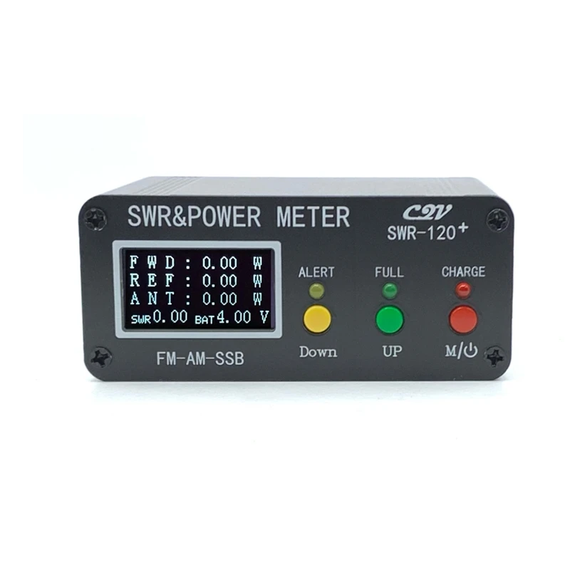 120W SWR Digital Power Standing Wave Meter 1.8-54Mhz Shortwave Meter FM AM SSB Modes Power Meter Support Adjustable