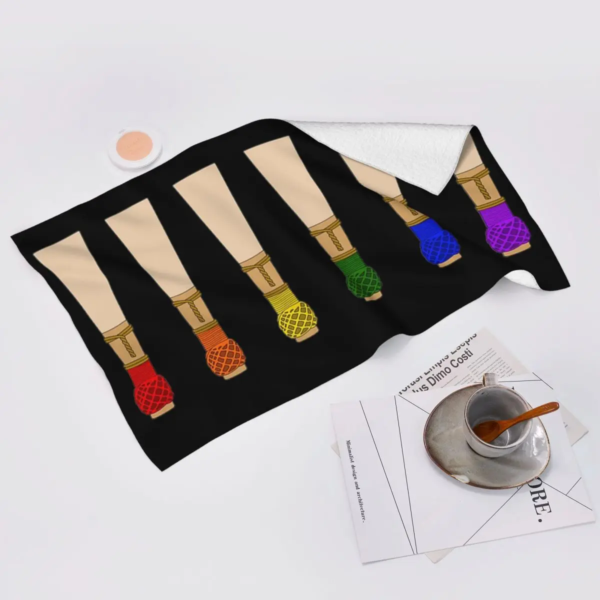 Custom Bassoon Reeds (Rainbow) Soft Face Towel Quick Dry Pool Bath Cotton Towels Breathable