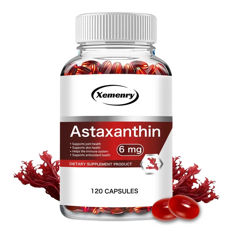 

Astaxanthin 6mg - Natural Antioxidant, Boosts The Immune System, Promotes Metabolism, and Benefits Overall Health