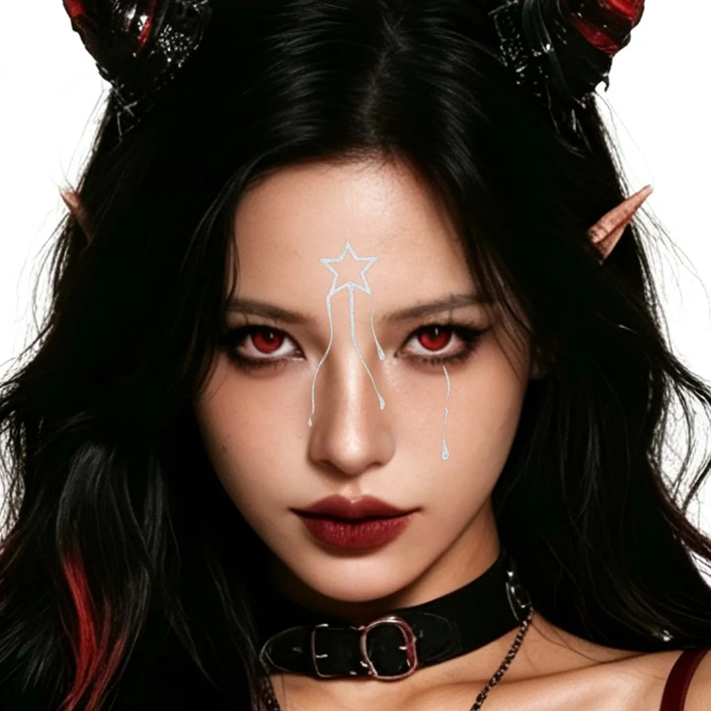 1 Sheet Per Pack Temporary Tattoo Sticker Waterproof Long Lasting Star Face for Women