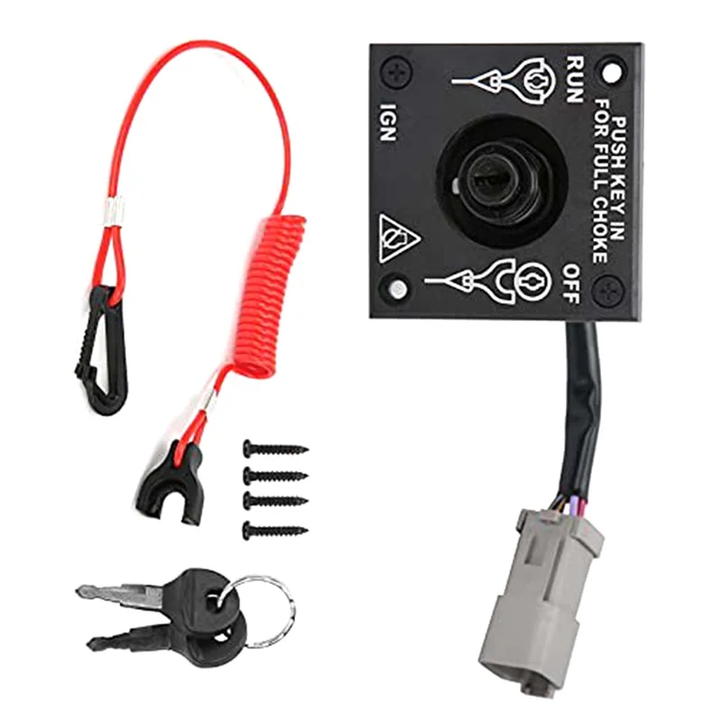 Ignition Key Switch Start Panel 0176408 For Bombardier Outboard Engine Ignition Without Flameout-ABQA