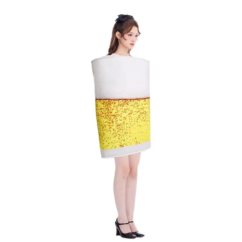 زي تنكري مضحك للنساء على شكل كأس بيرة لحفلات الهالوين ومهرجان أكتوبر، زي تنكري للبالغين، مبيعات ساخنة عبر الحدود #5