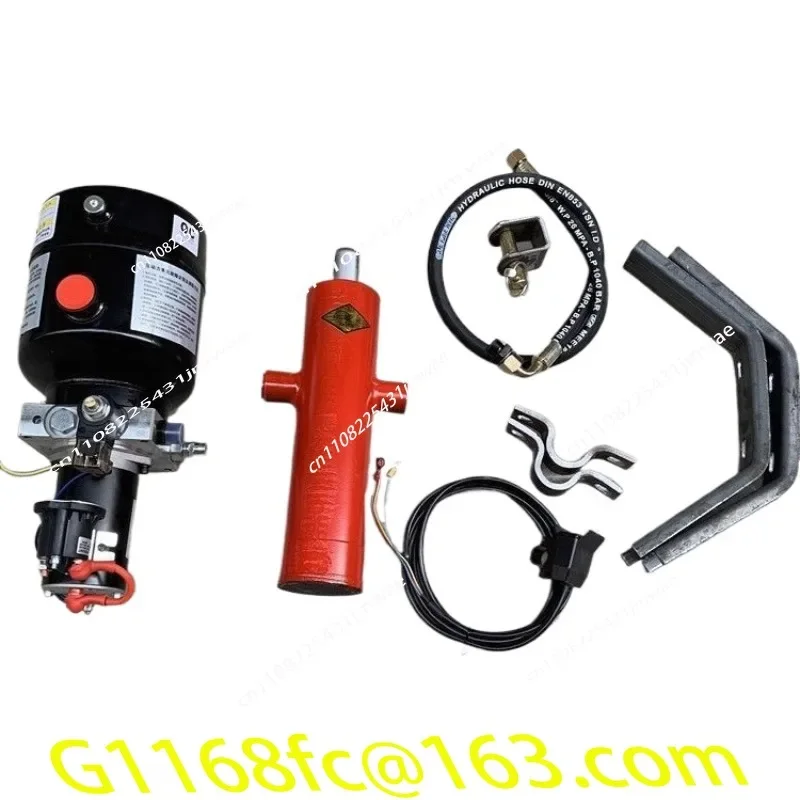 Hydraulic Self Unloading Kit Electric Control Lift 12v/24v/48v/60v/72v Electric Tricycle Dump Hydraulic  Parts Part