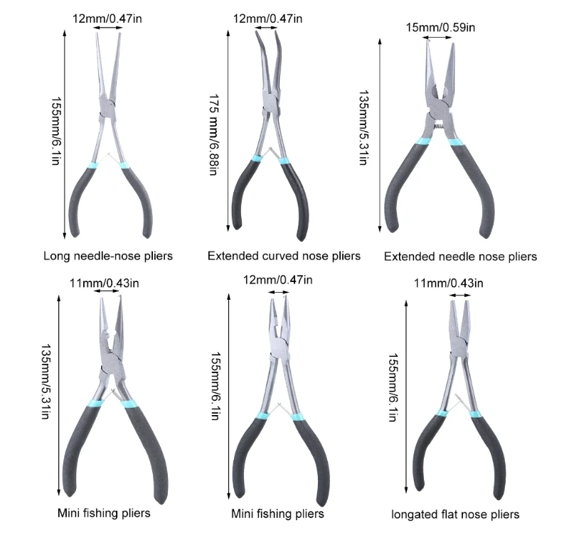 Professional Long Fishing Pliers with Spring Loaded Handle Comfortable Grip Dropship