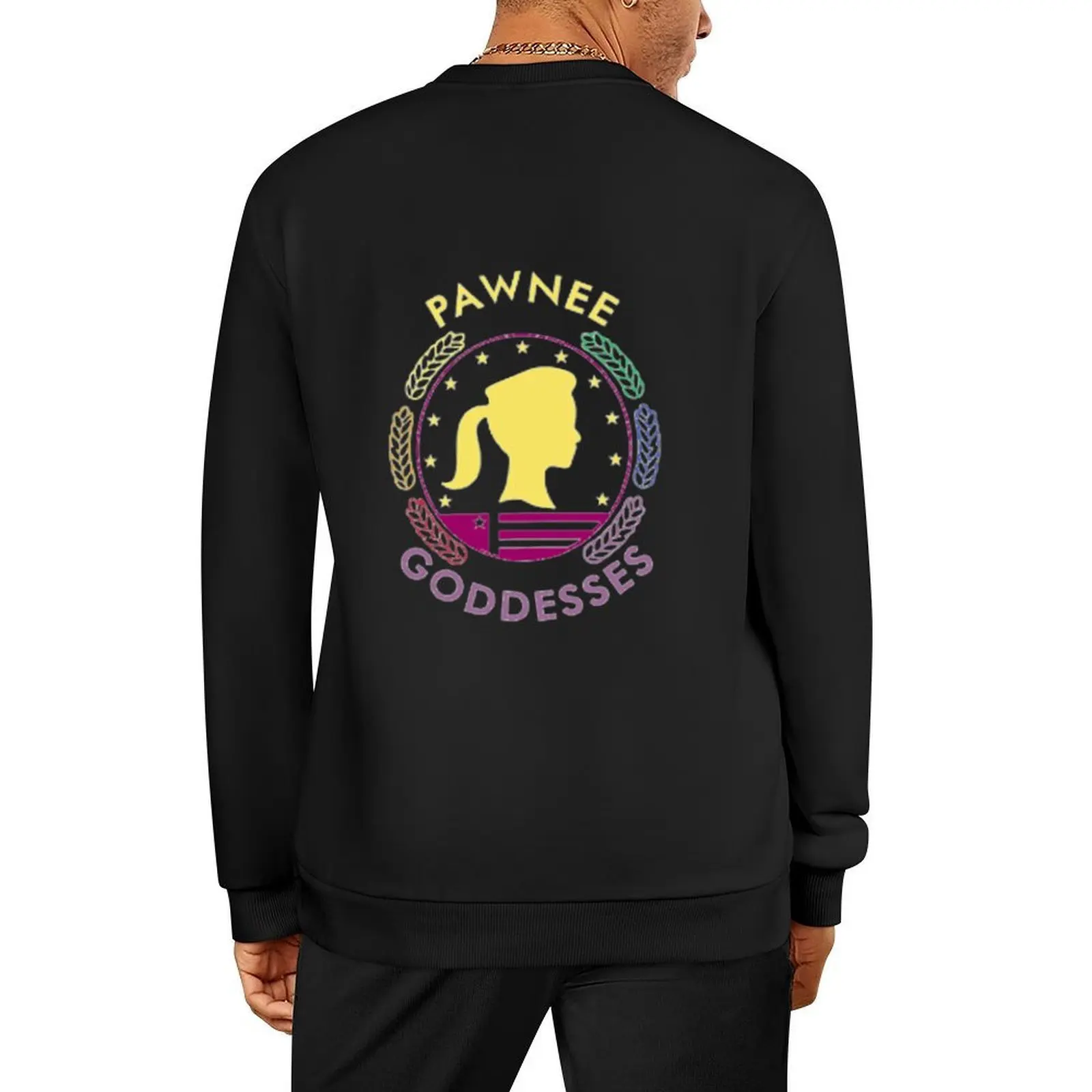 

Pawnee Goddess Rainbow Pullover autumn clothes tracksuit men men's sweat-shirt set mens clothes winter man sweatshirt