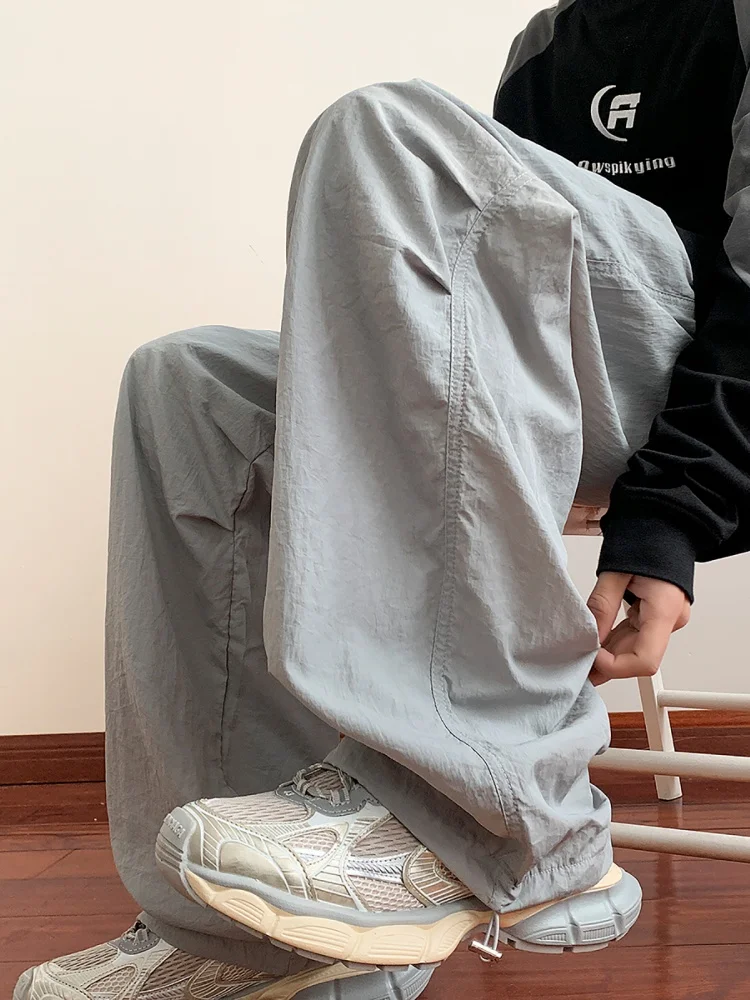 

Dopne Loose Qui Dry Paratrooper Pants Men Outdoor Functional Dstring Loose Men's Speedy Casual Straight Leg Trousers