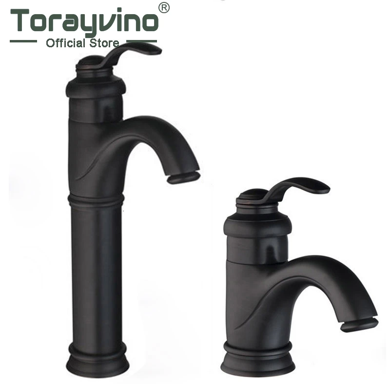 

Масляный черный бронзовый смеситель для ванной комнаты Torneira, монтируемый на палубе, смесители для умывальника с одной ручкой, смеситель для раковины