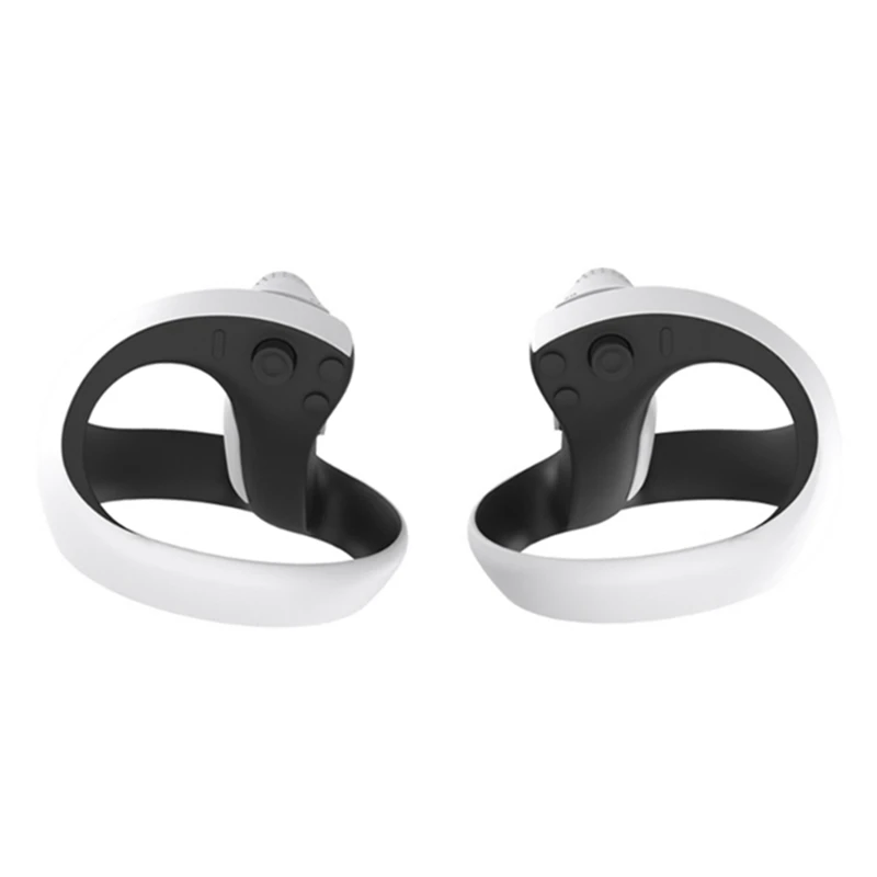 แผ่นรองปุ่มป้องกันซิลิโคนตัวควบคุม RISE-VR ฝาครอบกันลื่นสำหรับ PS VR2 VR ฝาครอบป้องกันมือจับ2อัน