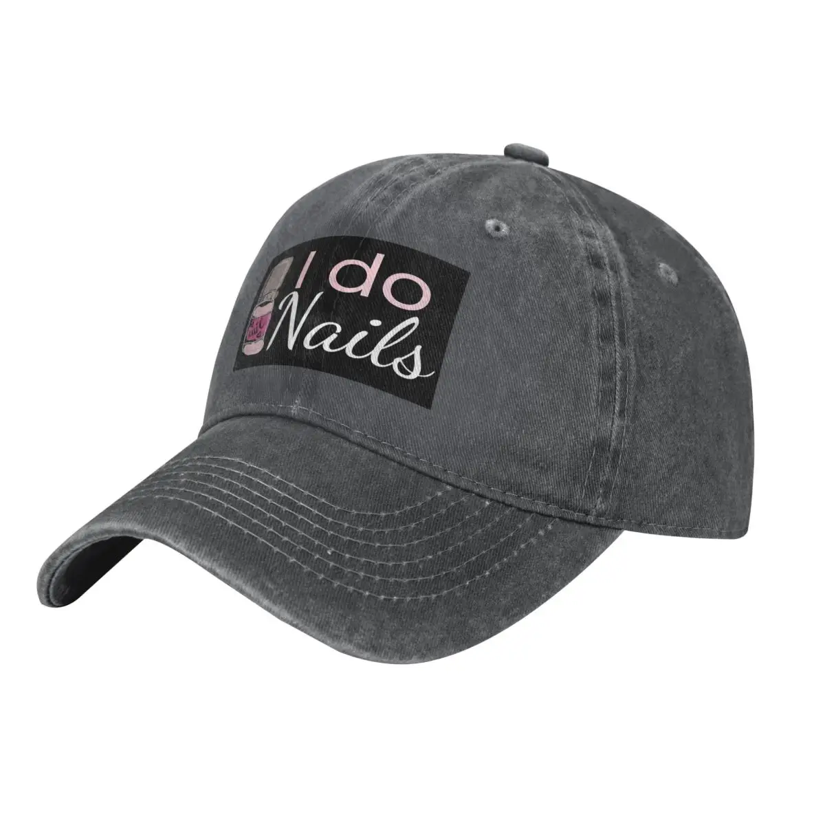 I Do Nails Fingernail Manicure Studio Baseball Caps Snapback Denim Hats Outdoor Sports Baseball Cowboy Hat for Men Women