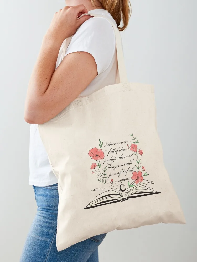 Libraries were full of Ideas in colour (Throne of Glass) Tote Bag Women's beach bags Woman shopper bag Beach bag