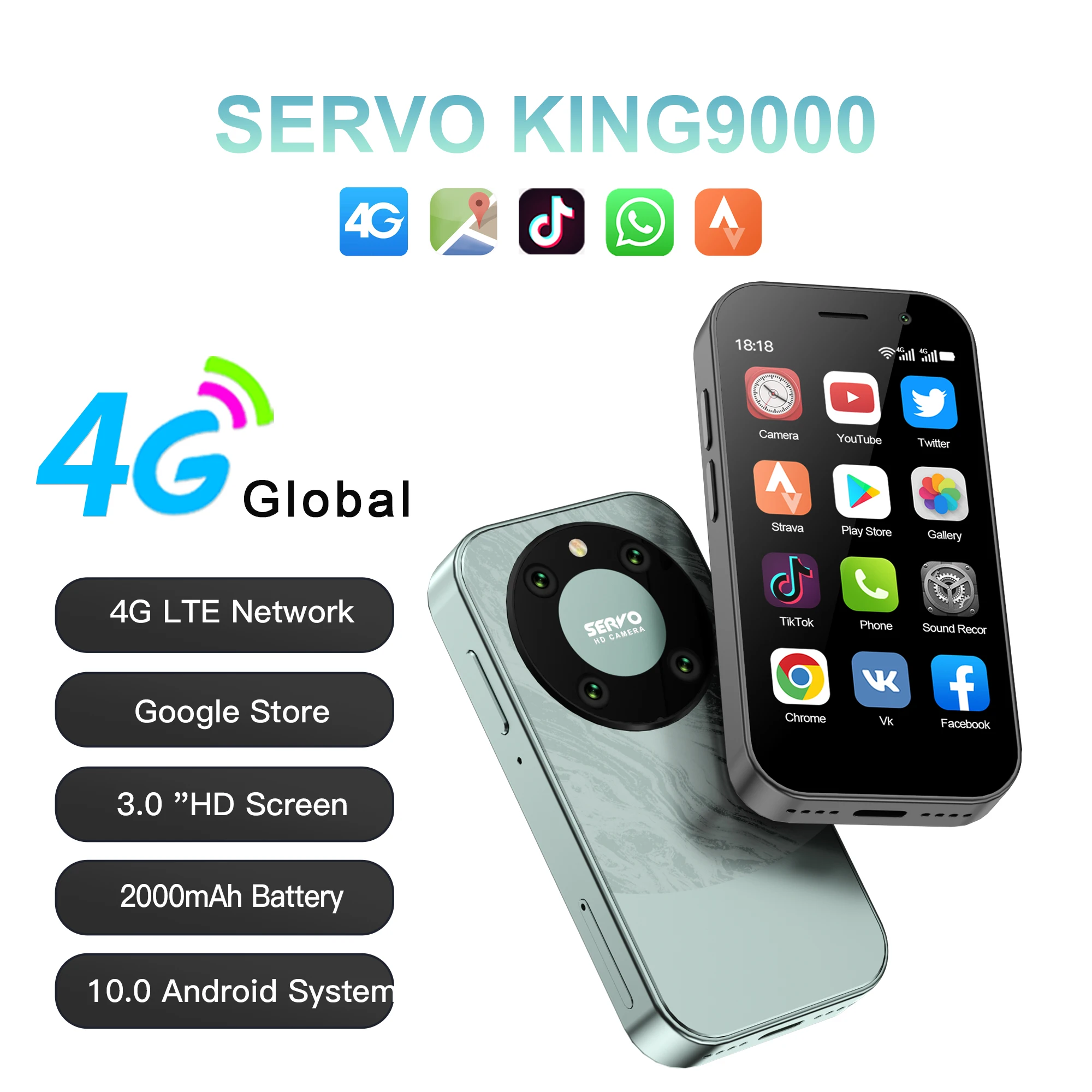 مراجعة ونصائح لشراء هاتف ذكي صغير مناسب للاستخدام اليومي: SERVO 2025 KING9000 4G
