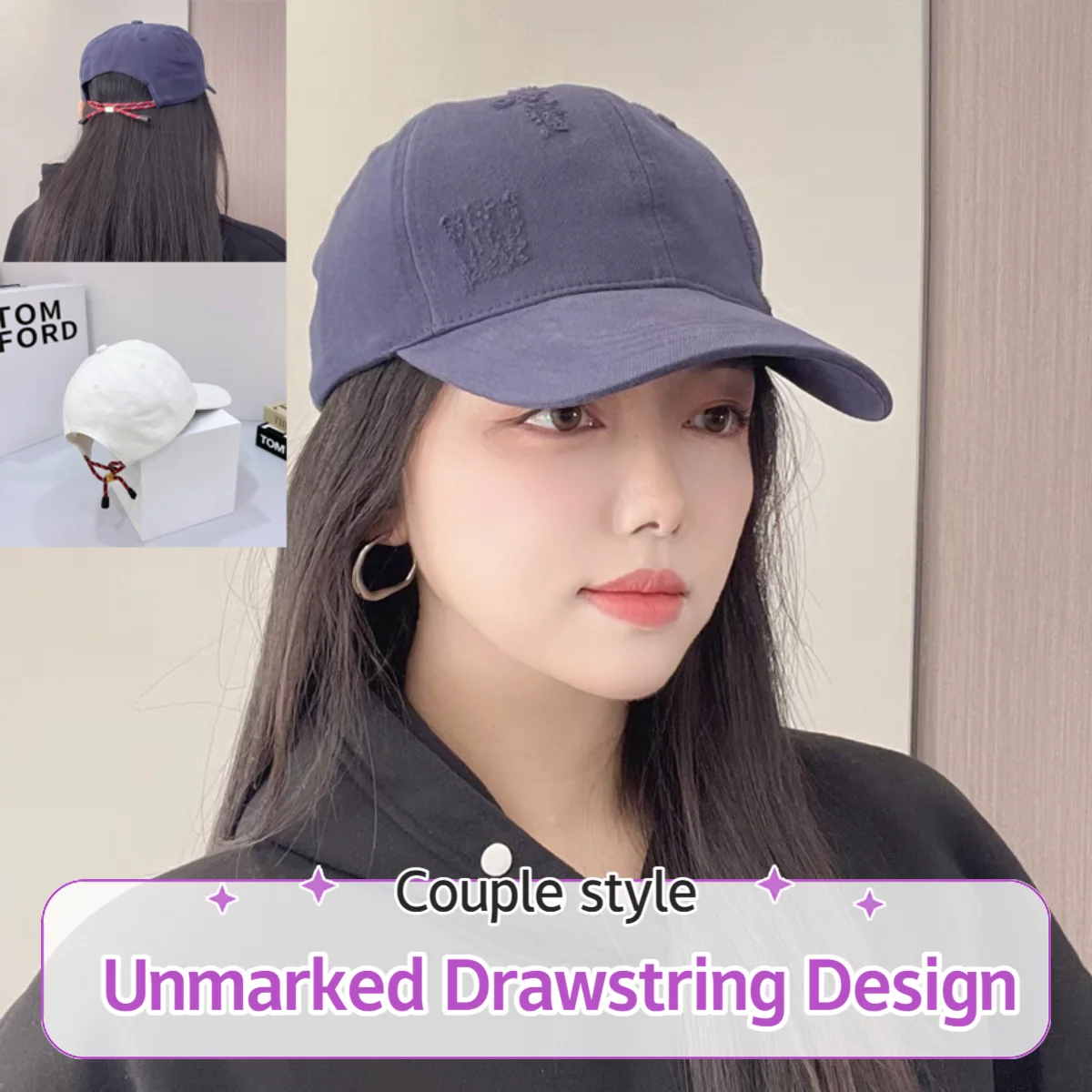 

2025 новая высококачественная бейсболка без маркировки на шнурке для пары, трендовая универсальная солнцезащитная кепка и солнцезащитная кепка с утконосом