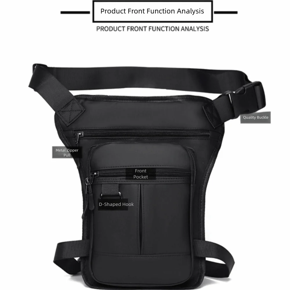 Travel Large Capacity Outdoor Drop Leg Bag Adjustable Quick Release Bike Cycling Bag Nylon Casual Hiking Waist Pack Hiking