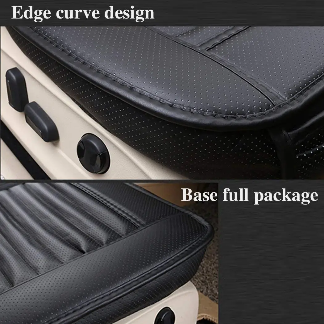 For Toyota Leather Car Front Seat Cover Bottom Pad Protector Edge Full Wrapping