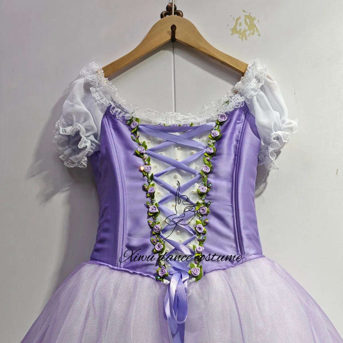 Robe tutu de ballet professionnelle fée lavande