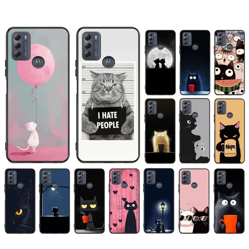 

Cute Cat Phone Case For Motorola Edge 50 40 Pro 50 40 30 Ultra Neo Fusion Moto G Play G Stylus G Power G 5G